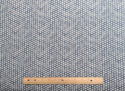Studio 8 for VIP Exclusive - Indigo Tonal Fabric / White and Gold Metallic Packed Flower Print