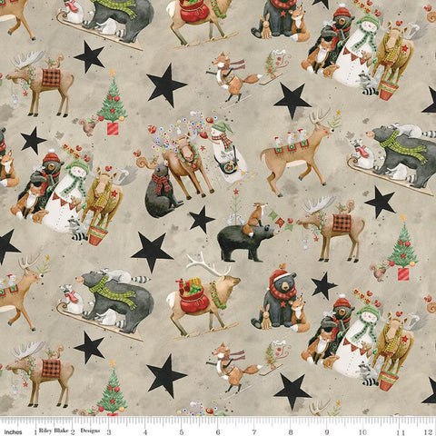 Northern Christmas by Teresa Kogut for Riley Blake Designs - Main Neutral C17830