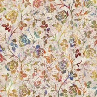 Halcyon II 22HN-1 Roses - Multi by Jason Yenter for In the Beginning Fabrics