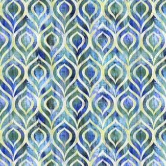 Halcyon II 24HN-2 Peacock - Blue by Jason Yenter for In the Beginning Fabrics