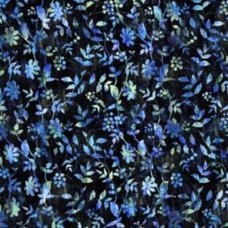 Halcyon II 25HN-2 Vines - Blue by Jason Yenter for In the Beginning Fabrics