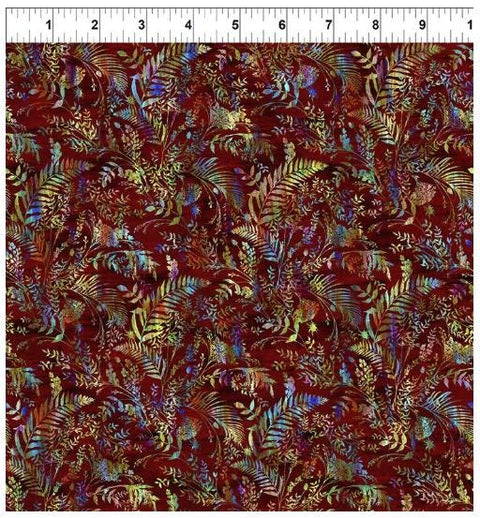 Halcyon II 26HN-1 Ferns - Multi by Jason Yenter for In the Beginning Fabrics