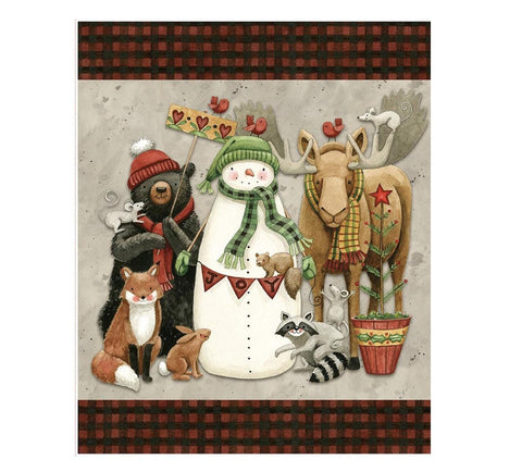 Northern Christmas by Teresa Kogut for Riley Blake Designs P17837 Fabric Panel - 35.5"x43.5"