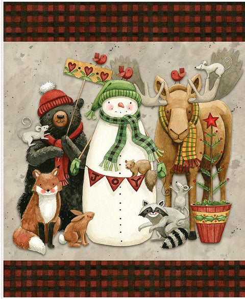 Northern Christmas by Teresa Kogut for Riley Blake Designs P17837 Fabric Panel - 35.5"x43.5"