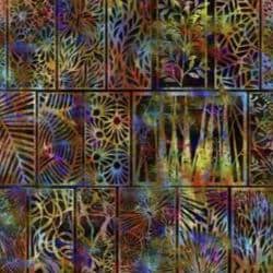 Halcyon II 23HN-1 Woodblock - Multi by Jason Yenter for In the Beginning Fabrics
