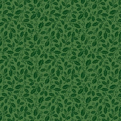 Poinsettias at Christmas by Jennifer Bosworth for Riley Blake Designs - C17636-GREEN Holly Green