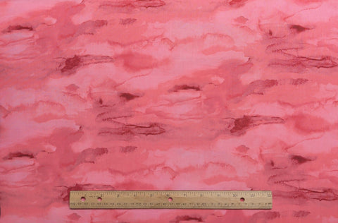 A Quilt for All Seasons - Spring - Diana Leone - Fabri-Quilt - Pink Tonal Watermark Print Fabric