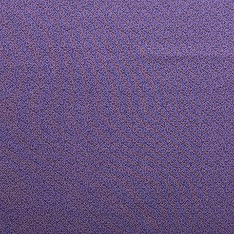 Miniature Spectrum Jinny Beyer for RJR Fashion Fabrics - Purple Vintage Fabric / Black Packed Leaf Print
