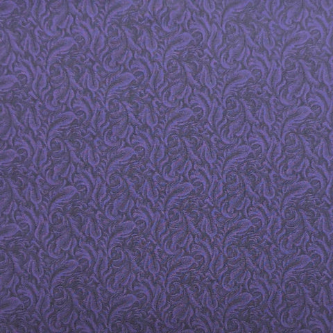 Palette Jinny Beyer for RJR Fashion Fabrics - Dark Purple Tone-on-Tone Packed Feather Print Fabric