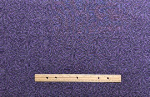 Jinny Beyer for RJR Fashion Fabrics - Black Plum Fabric / Light Plum Packed Leaf Print