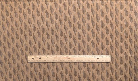 Jinny Beyer for RJR Fashion Fabrics - Golden Tan Vintage Fabric / Brown Print