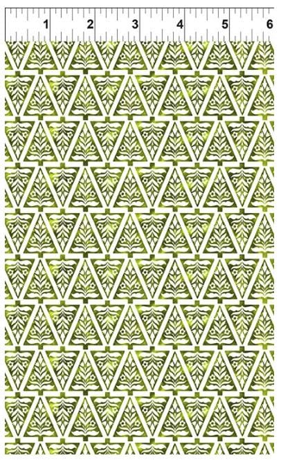 NYSNO (New Snow) 7NS-1 Trees - Green by Jason Yenter for In the Beginning Fabrics