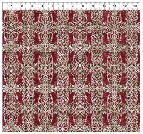 Nature's Winter 5NW-1 Reindeer - Red by Jason Yenter for In the Beginning Fabrics