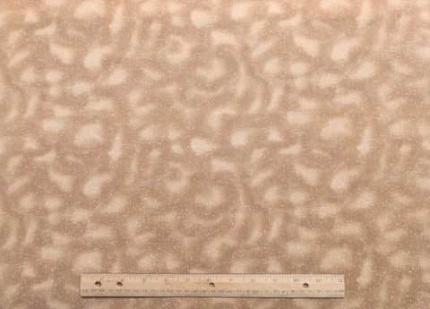 Essentials by Hoffman - Caramel, Cream Colored Tonal Fabric / Cream Speckle Print