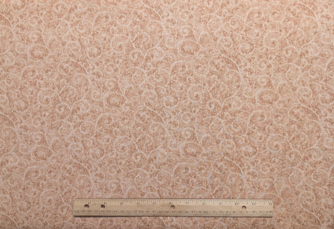 Golden Harvest Jinny Beyer for RJR Fashion Fabrics - Tan, Brown, Caramel Tonal Fabric / Scroll Print