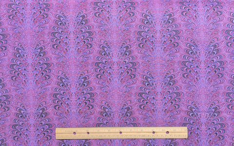 Jinny Beyer for Mr RJR Fashion Fabrics - Orchid and Purple Paisley Fan Print Fabric