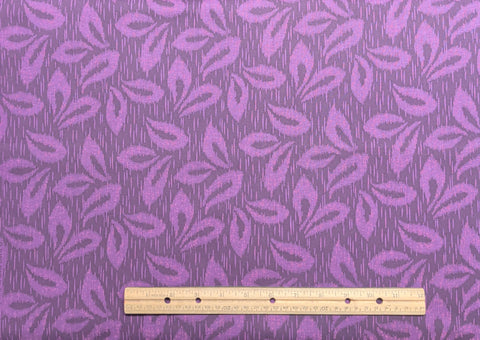 Planet Earth by Jinny Beyer for RJR Fashion Fabrics - Bright Purple, Grape Colored Leaf Print Fabric