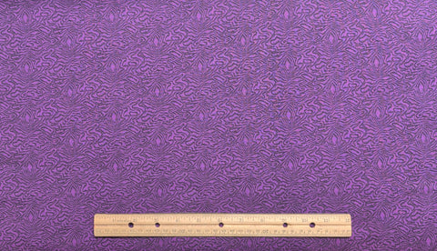Jinny Beyer for RJR Fashion Fabrics - Bright Purple Fabric / Black Stipple Print