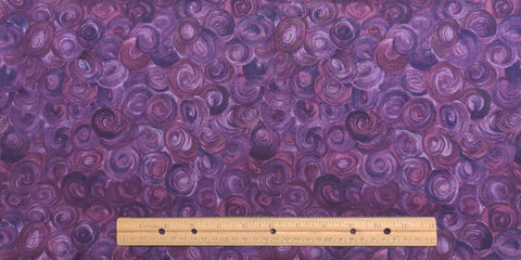 Purple Tonal Swirl Print Fabric