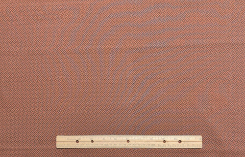 4 Seasons Jinny Beyer for RJR Fashion Fabrics - Brown Fabric / Rust Basketweave Print