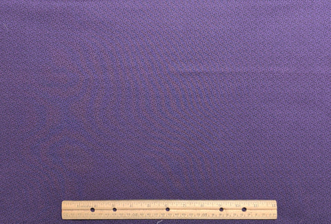Miniature Spectrum Jinny Beyer for RJR Fashion Fabrics - Purple Vintage Fabric / Black Packed Leaf Print