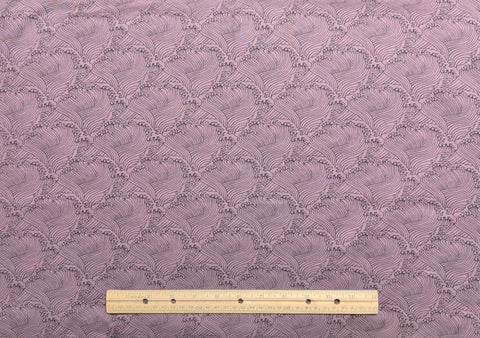 Jinny Beyer for Mr RJR Fashion Fabrics - Puce Fabric / Black Design