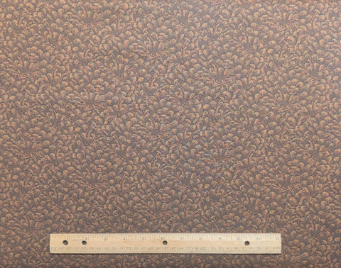 Shades of the Season Jinny Beyer for RJR Fashion Fabrics - Brown Tone-on-Tone Packed Pinecone Print Fabric