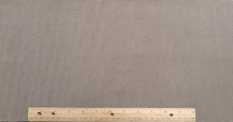 Cream Fabric / Brown Micro Plaid Print - Selvage to Selvage Print