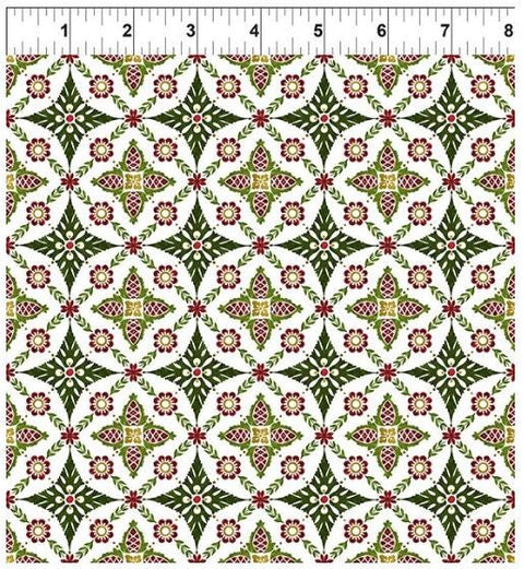 NYSNO (New Snow) 6NS-1 Garland - Multi by Jason Yenter for In the Beginning Fabrics