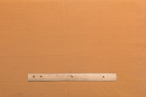 Caramel-Colored Fabric / White Micro Dot Print - Selvage to Selvage Print