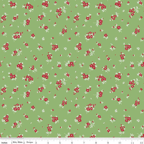 Little Ladybug by Lori Whitlock for Riley Blake Designs 2026 C18033-GREEN Mini Flowers Green