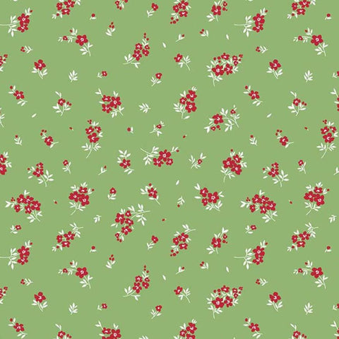 Little Ladybug by Lori Whitlock for Riley Blake Designs 2026 C18033-GREEN Mini Flowers Green