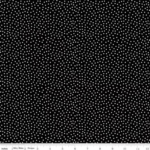 Little Ladybug by Lori Whitlock for Riley Blake Designs 2026 C18035-BLACK Dots Black