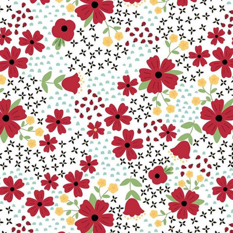 Little Ladybug by Lori Whitlock for Riley Blake Designs 2026 C18030-WHITE Main