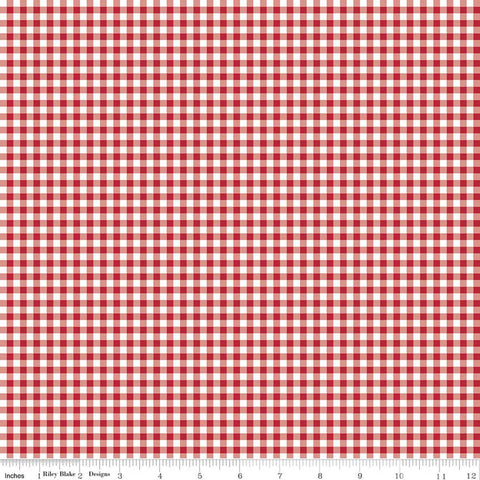 Little Ladybug by Lori Whitlock for Riley Blake Designs 2026 C18032-RED Gingham Red
