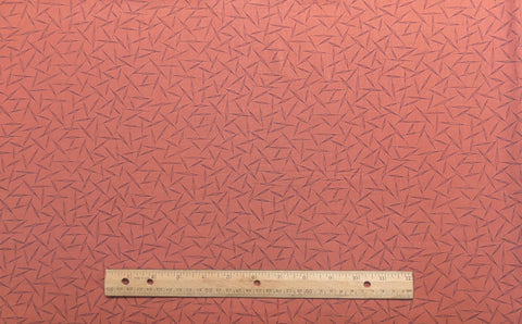 Palette Jinny Beyer for RJR Fashion Fabrics - Light Red Fabric / Burgundy Geometric Print