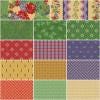 Vera's Garden by Vicki McCarthy for Riley Blake Designs - 1 Yard Bundle Green - 14 Pieces