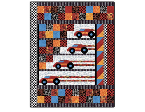 Batiks Hot Wheels Zoomaroo Quilt Kit