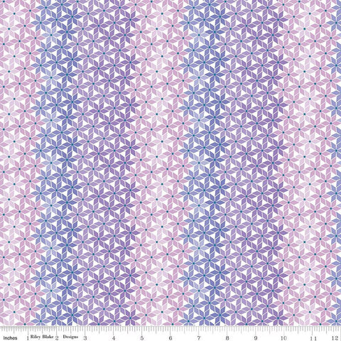 Chasing Rainbows C18014-PURPLE by Leslie Ryan of Blooming Boldly Designs for Riley Blake Designs - Stellar Weave Purple