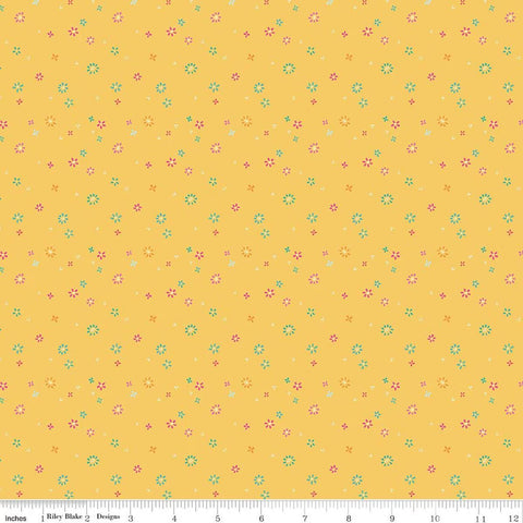 Chasing Rainbows C18016-DAFFODIL by Leslie Ryan of Blooming Boldly Designs for Riley Blake Designs - Garden Sprinkles Daffodil