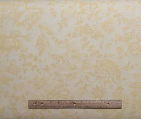 Simplicity 3900 by Moda - Golden Yellow Tone-on-Tone Floral Print Fabric