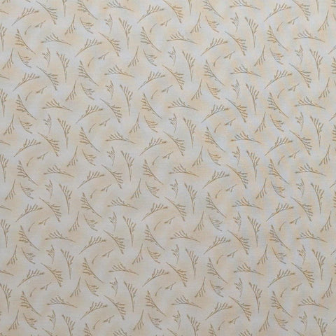 Bella Rose by Debbie Beaves of the Violet Patch for RJR Fabrics 2007 - Tan Tonal Fabric / Brown Tossed Vine Print