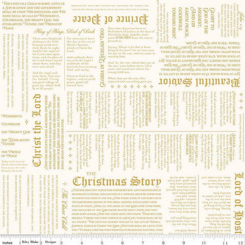 Christmas Wishes C15047-CREAM by the RBD Designers for Riley Blake Designs - Christmas Story Cream
