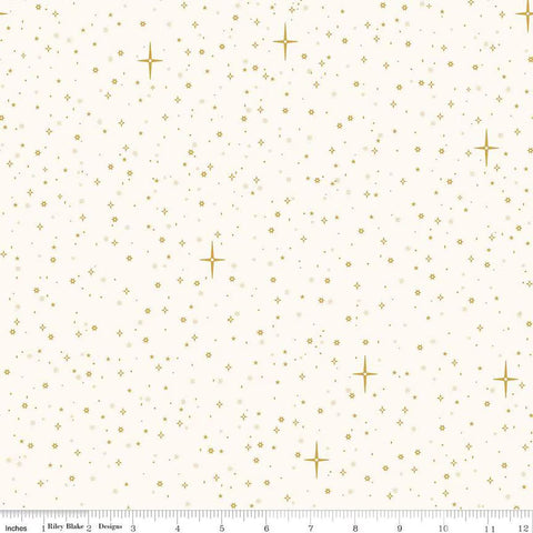 Christmas Wishes C15046-CREAM by the RBD Designers for Riley Blake Designs - Starry Sky Cream