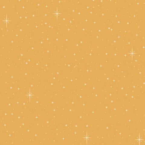 Christmas Wishes C15046-GOLD by the RBD Designers for Riley Blake Designs - Starry Sky Gold