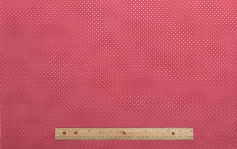 Frosted Dots LH03035 Holly Holderman Lakehouse Dry Goods - Dark Rose Colored Fabric / Pink Foil Dot