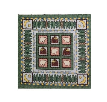 PILLOW PANEL - One Heart … One Mind for Springs Industries - Panel as Shown Measures ~ 17" x 44"