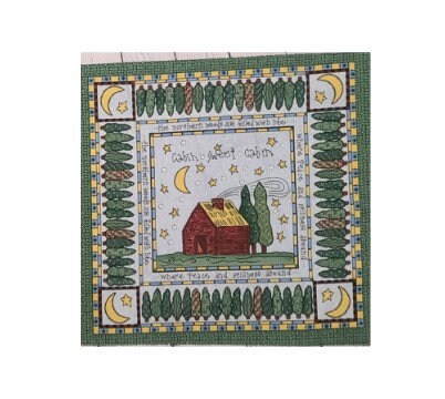 PILLOW PANEL - One Heart … One Mind for Springs Industries - Panel as Shown Measures ~ 17" x 44"